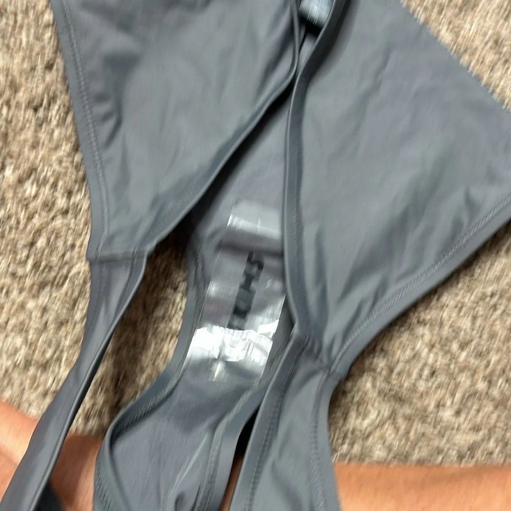NWT Skims bikini bottom mid coverage gunmetal sz 3X